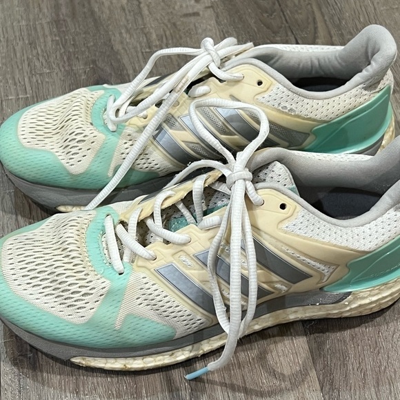 Women’s Adidas 6.5 Boost Cloudfoam Racer Mesh Running Athletic Walking Shoe - Picture 7 of 11